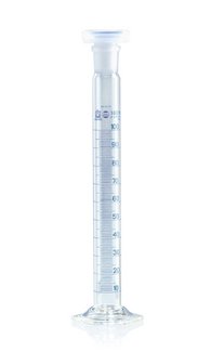 Eprouvette de mélange, BLAUBRAND®, classe A, DE-M, 100:1 ml, Boro 3.3, NS24/29, bouchon PP
