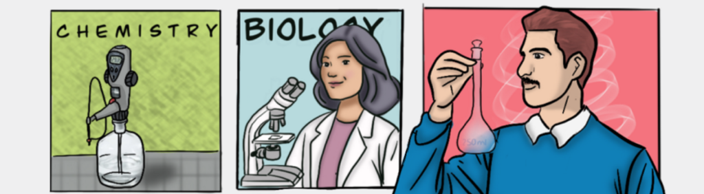Teaching Lab Comic collage