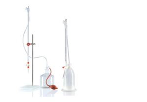 Bürette und Titrierapparat von BRAND zur präzisen Titration und Volumenmessung im Labor