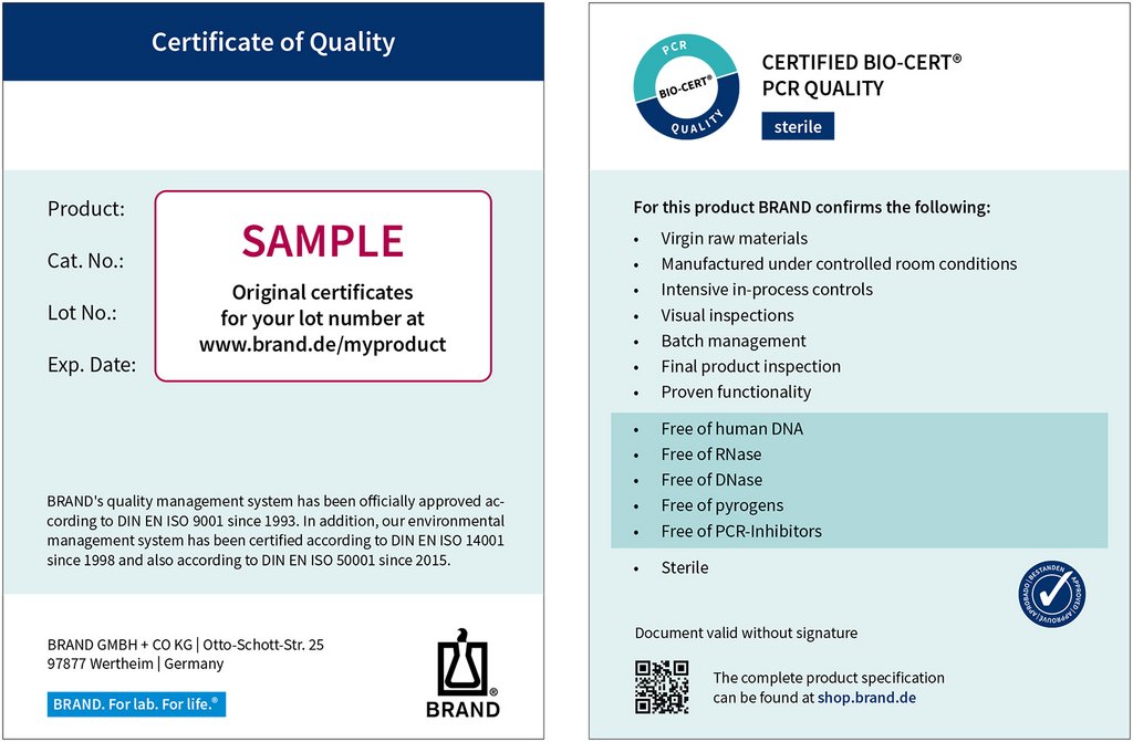 Myproduct - certificado de muestra